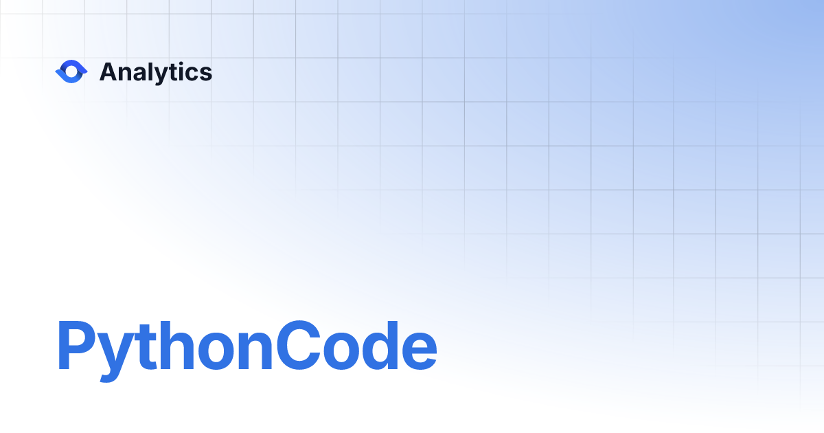 PythonCode | Analytics